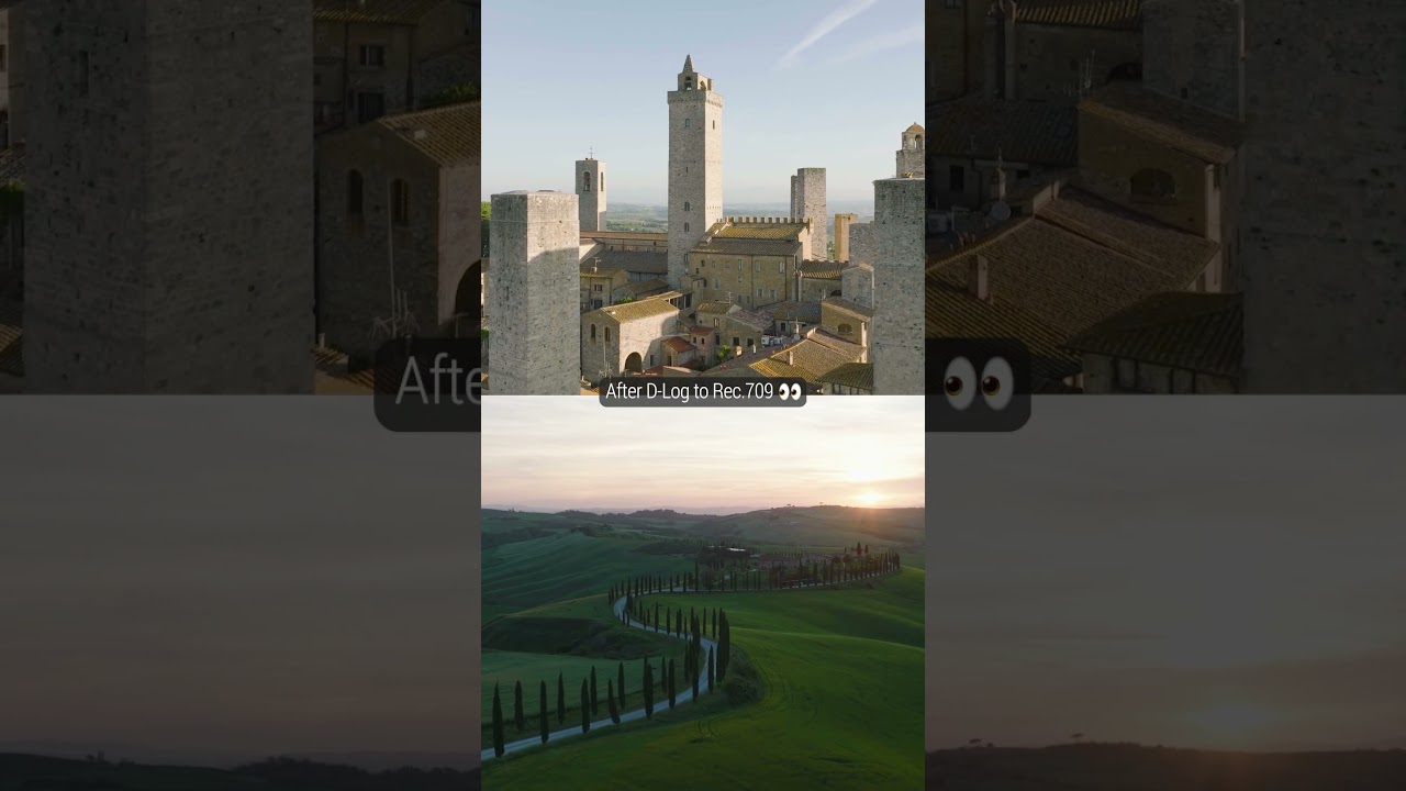 Before vs. after: Color grading a drone video shot on D-Log 🌅 DJI Mavic 3 Pro 🎬@DronographerEU