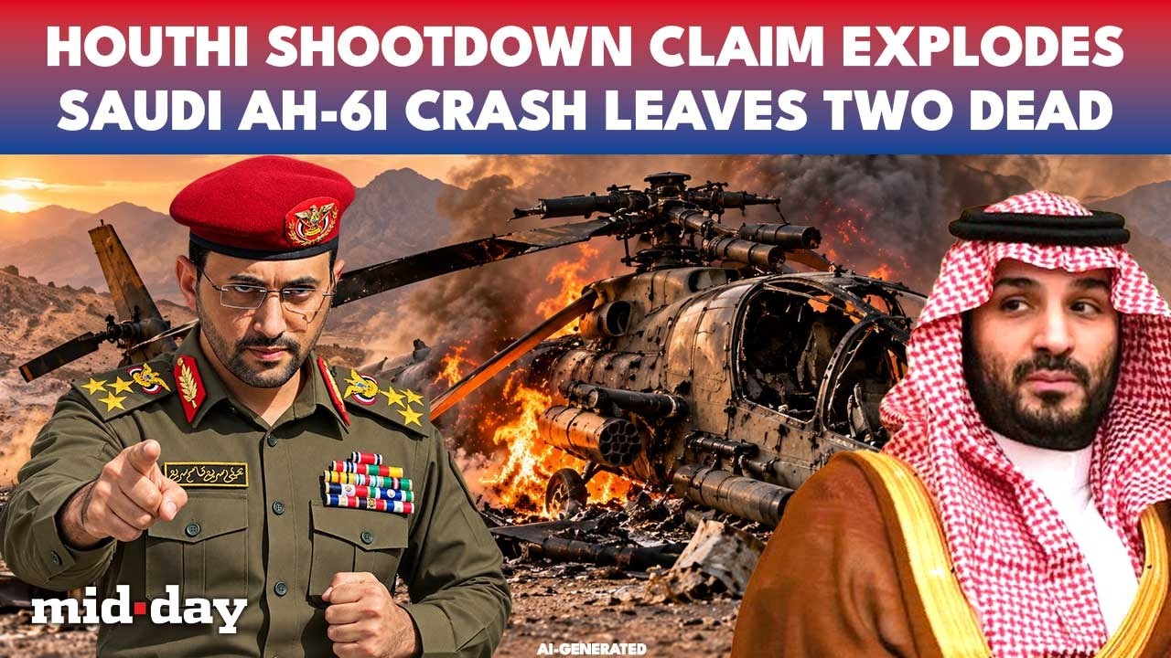 Saudi AH-6I Helicopter Crash KILLS Two Near Yemen Border As Houthi Shootdown Claim Sparks Questions