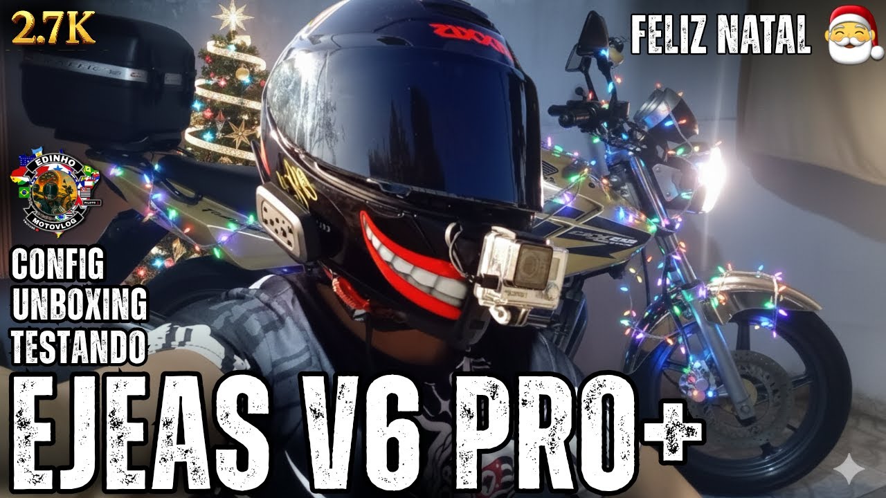 INTERCOMUNICADOR EJEAS V6 PRO + É BOM ? UNBOXING - CONFIGURAÇÕES E TESTE @EdinhoMotovlog CBX 250 😍🚀