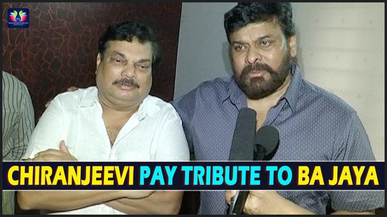 Mega Star Chiranjeevi Pay Tribute To Director BA Jaya || BA Raju || Telugu Full Screen