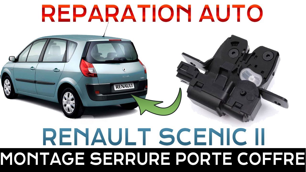 🛠 Entretien Auto : Monter une serrure de porte de coffre sur Renault Mégane Scenic 2