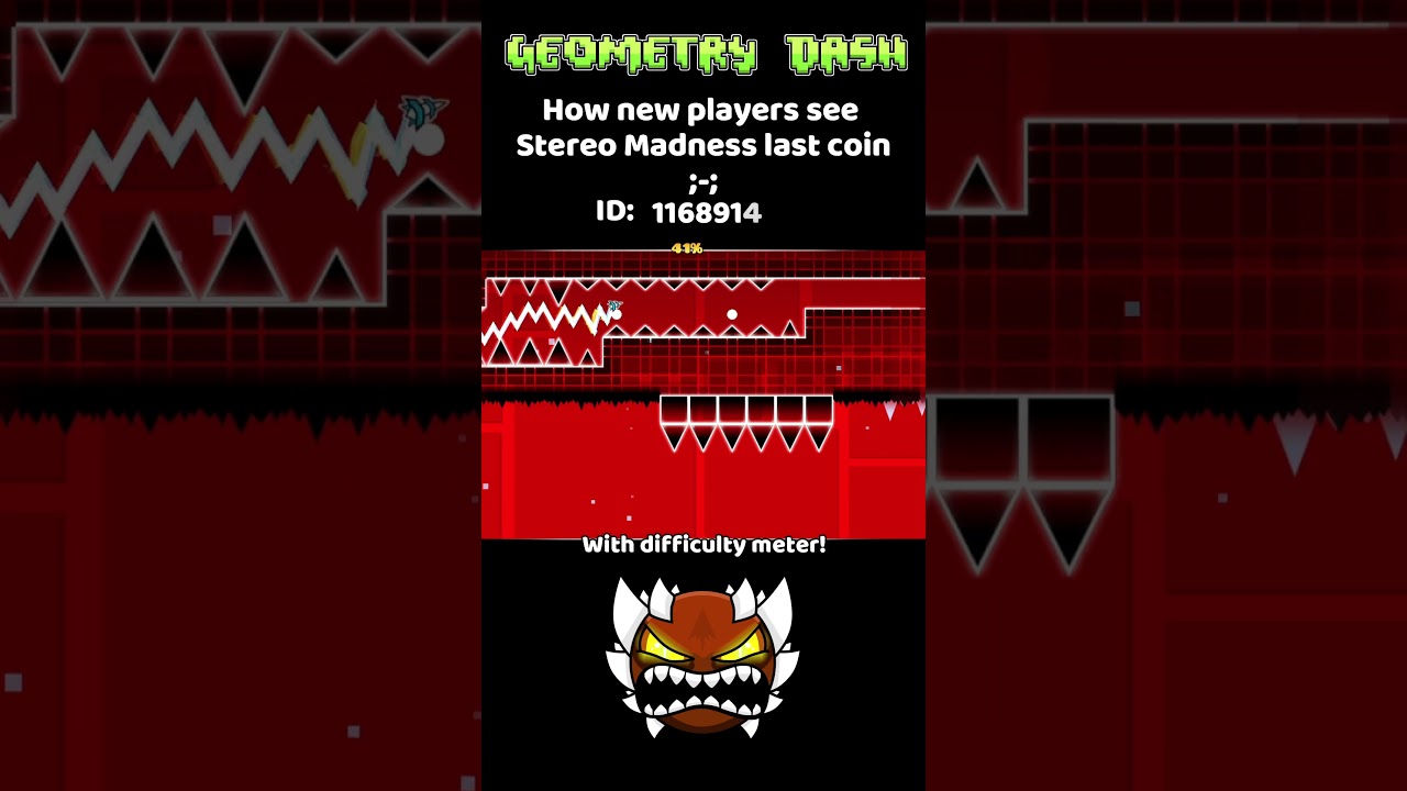 How New Players See Stereo Madness' Last Coin!