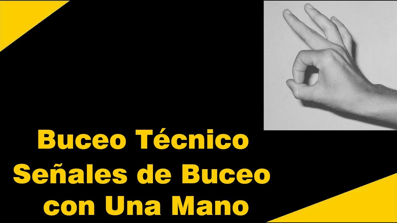 Señales de Buceo con Una Mano