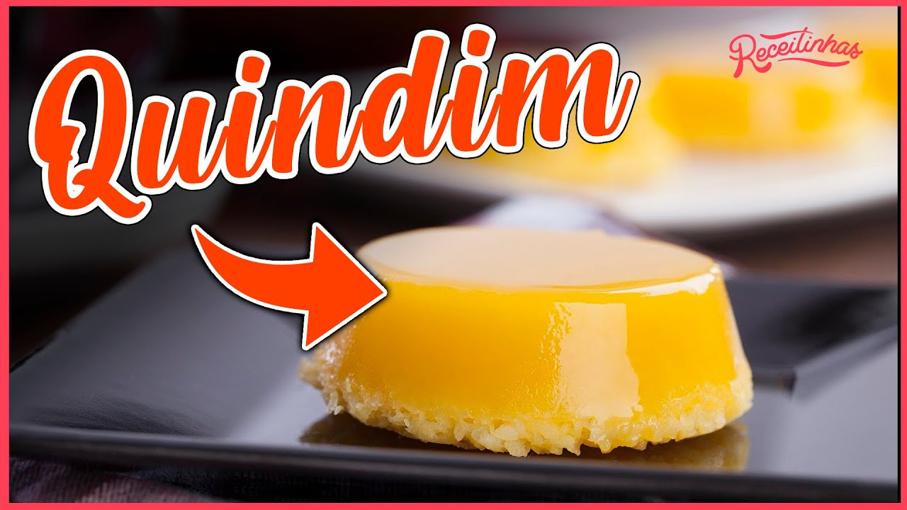 RECEITA DE QUINDIM COM APENAS 5 INGREDIENTES | RECEITINHAS