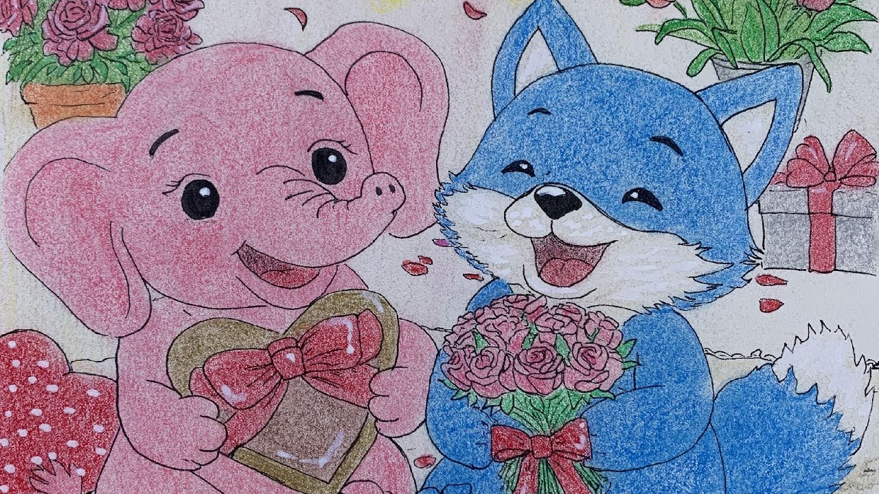 💕🧸💕 La st valentin des doudous  - FANORIA - ASMR - Draw & Music 🎶