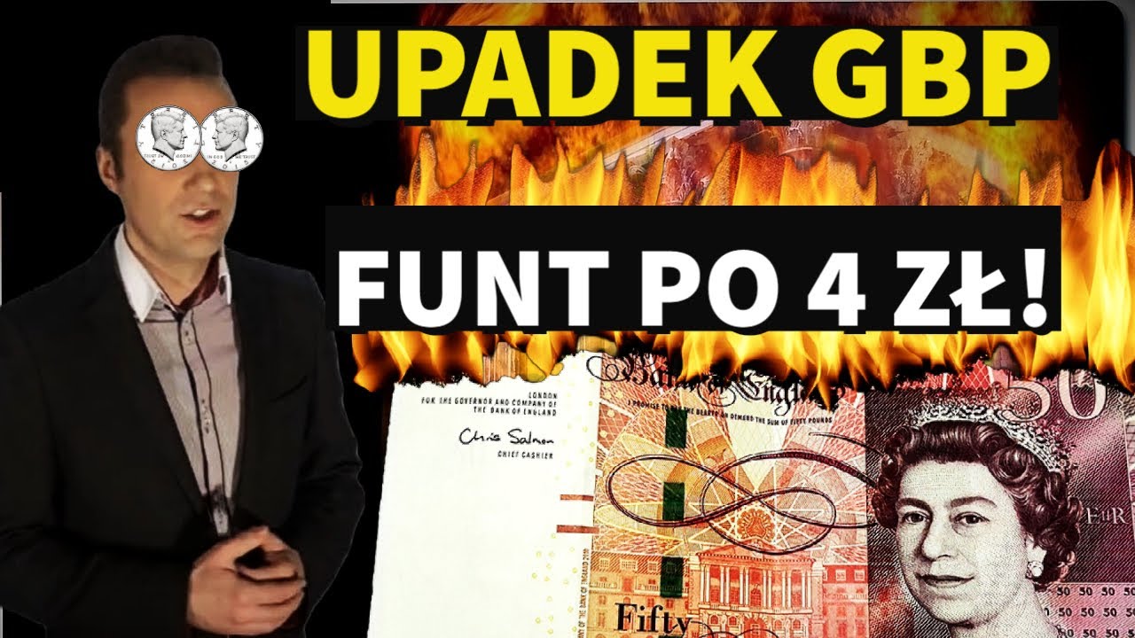 Kurs funta po 4 zł! Upadek GBP