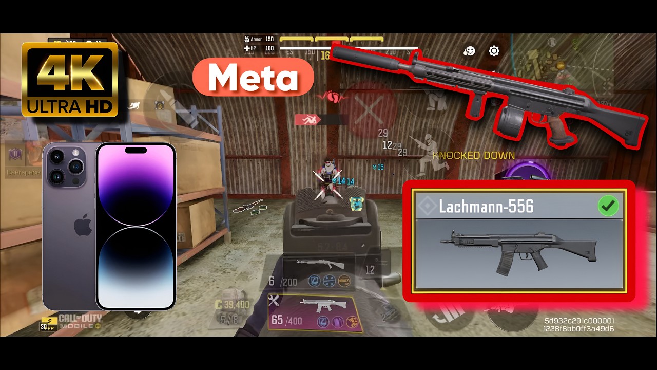 IPhone 14 Pro | GameTest Call of Duty Mobile | INTENSE META  Lachmann-556 GUNSMITH in COD MOBILE !!