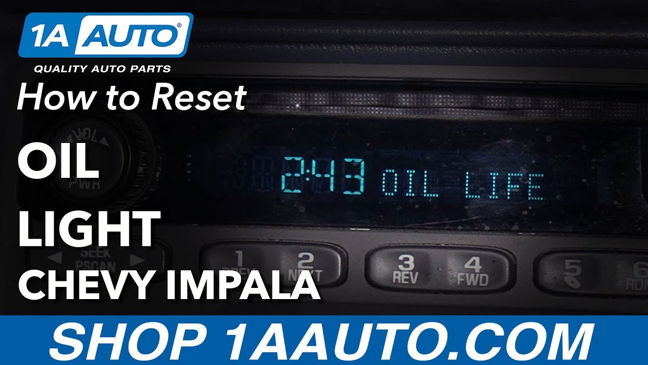 Как сбросить индикатор масла на Chevrolet Impala 2000-2005 годов