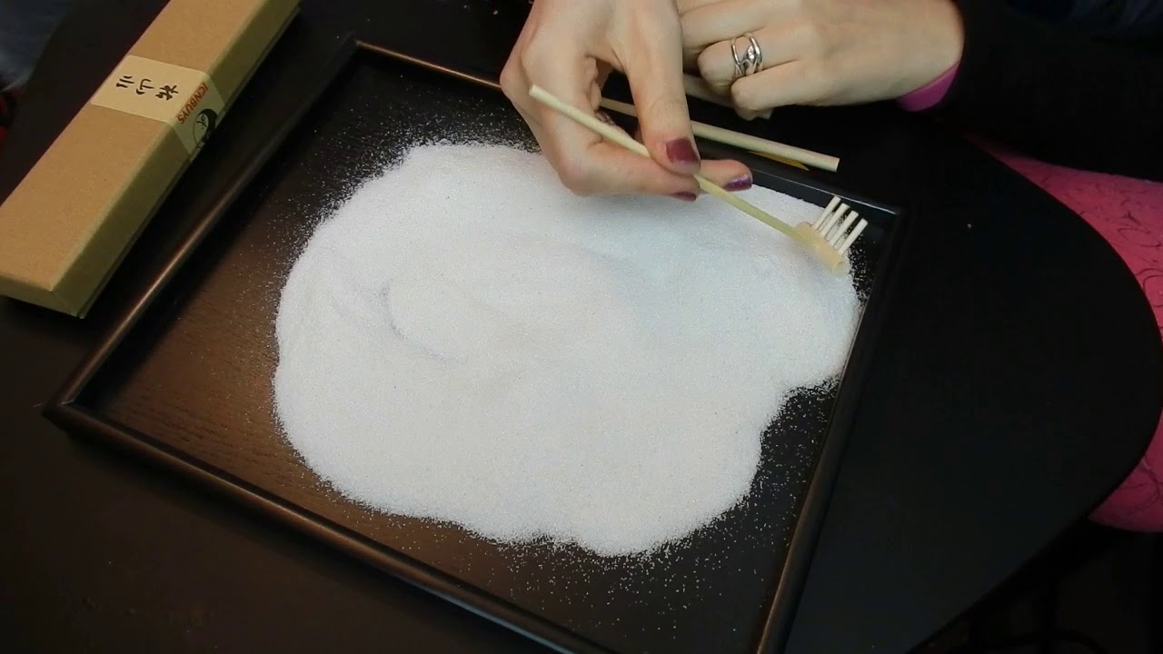 ASMR Unboxing Giardino Zen tapping , whispering, sand sounds