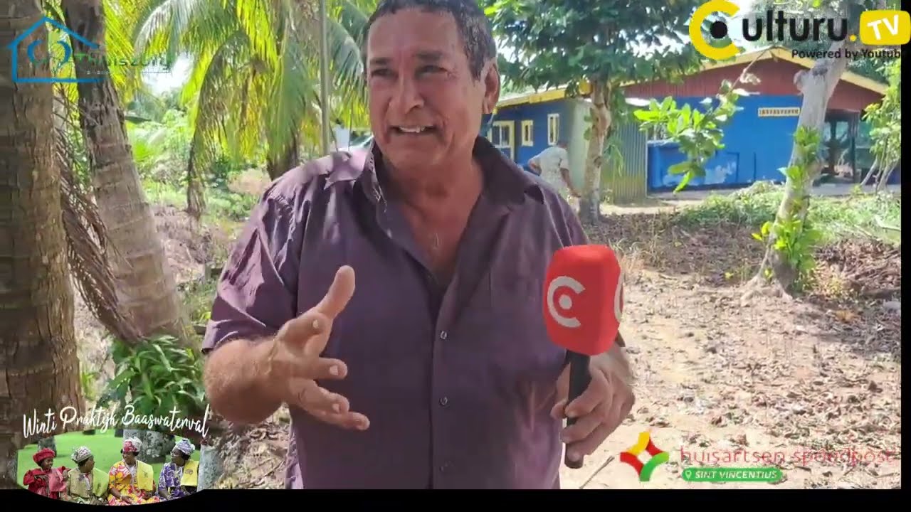 Weer terug naar Suriname na 40 jaren. Hoe bevalt dat? De heer Frazer toont zijn kostgrond.