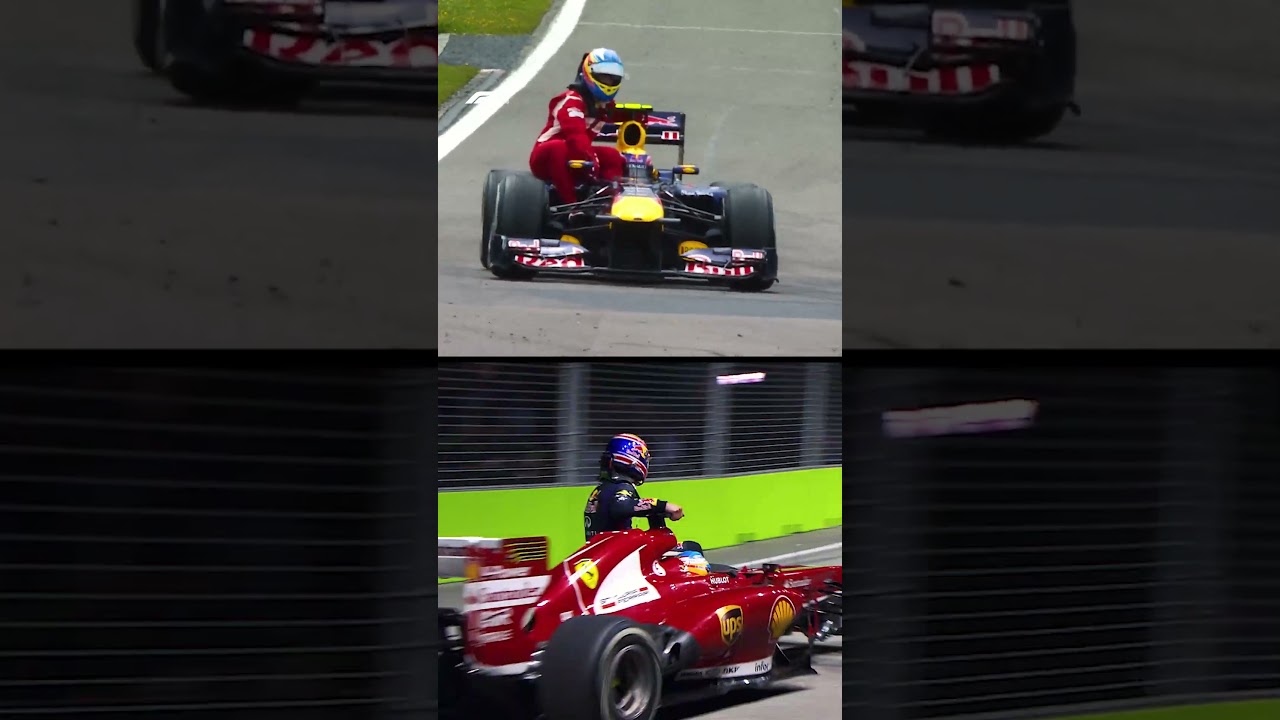 Webber and Alonso Giving Each Other a Lift 🥹
