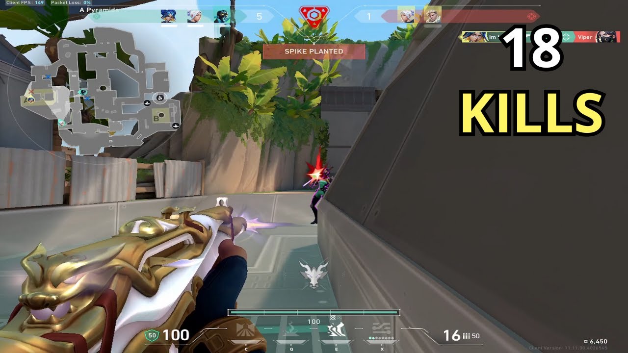 Valorant - 18 Kills As Neon Breeze Full Gameplay (No Commentary)