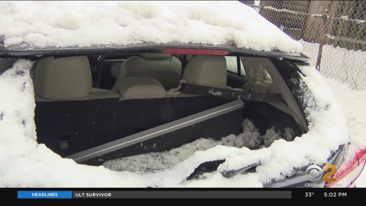 Damage To Vehicles In Brooklyn Believed To Have Been Caused By Snow Plow