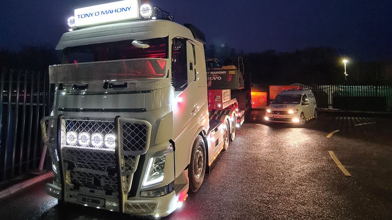🚛🇮🇪 Первая погрузка нового 70-тонного тягача Volvo FH Тони О'Махони || Интервью с Дер О'Махони || HD