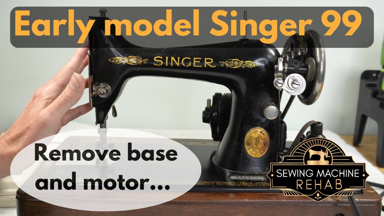 How to Remove the Motor From an Early Model Singer 99 Sewing Machine