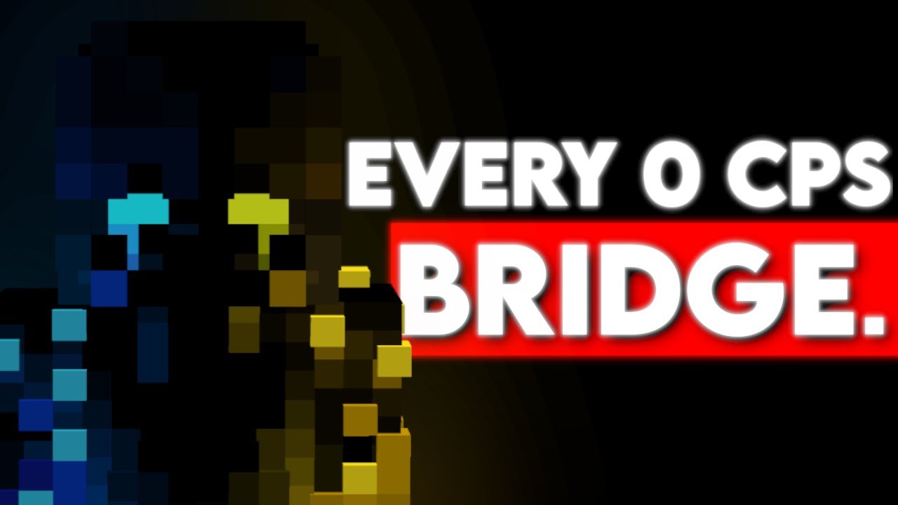 All 0 cps bridging techniques in Minecraft