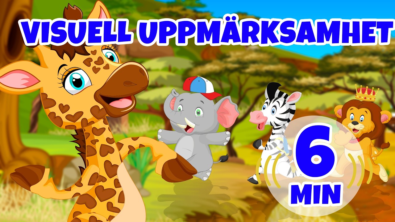Visuell uppmärksamhet - 6 min Giramille | Barnvisor och sånger för barn