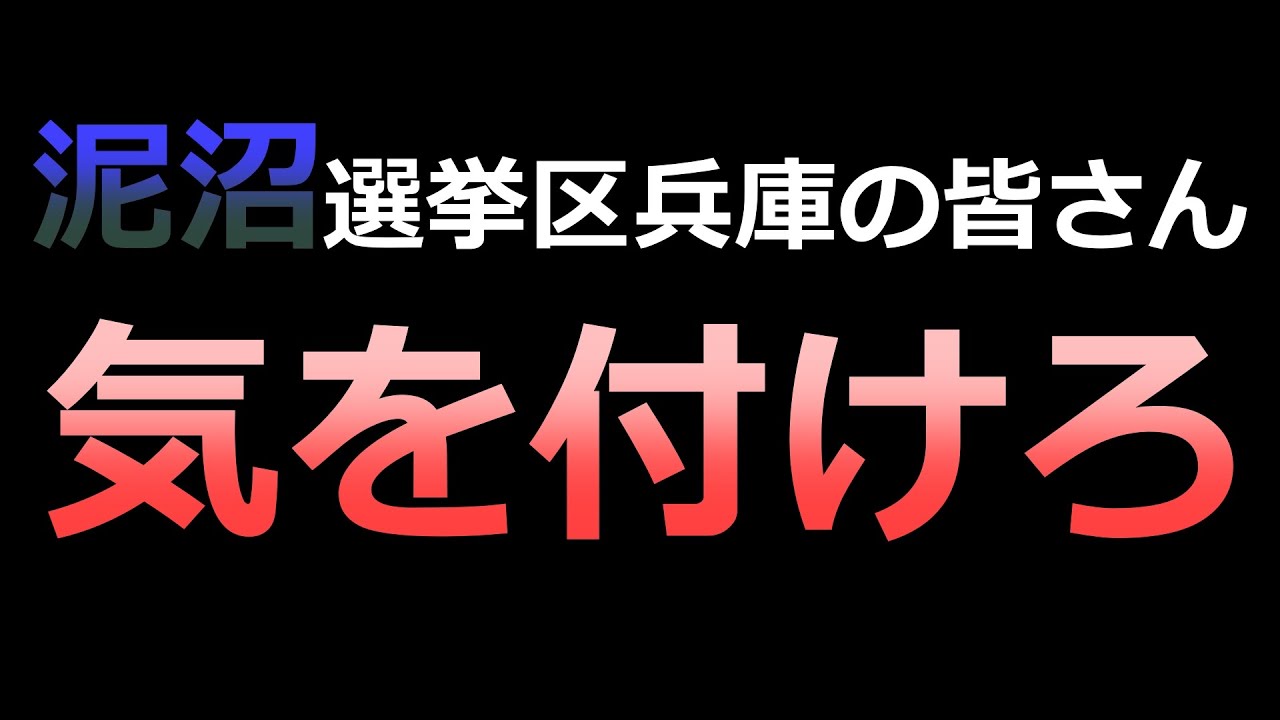 【兵庫県民必聴!!】絶対に注意しなければならない ”あの選挙区” について【修正版】