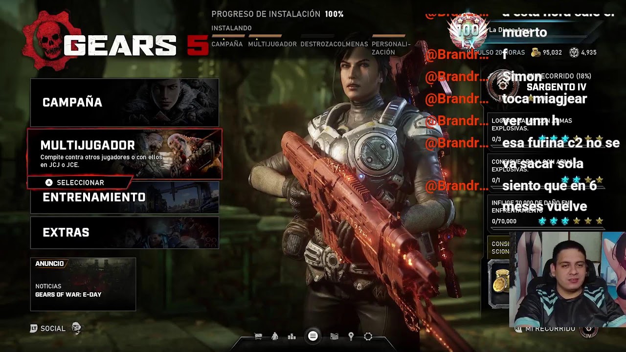 Toca aventar espuma en el Gears 5