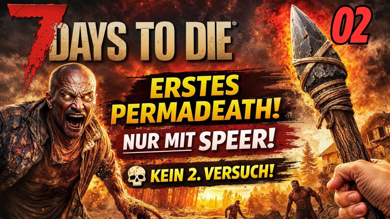 7D2D 2.6 | One Life Challenge #02 Deutsch | Permadeath mit Speer