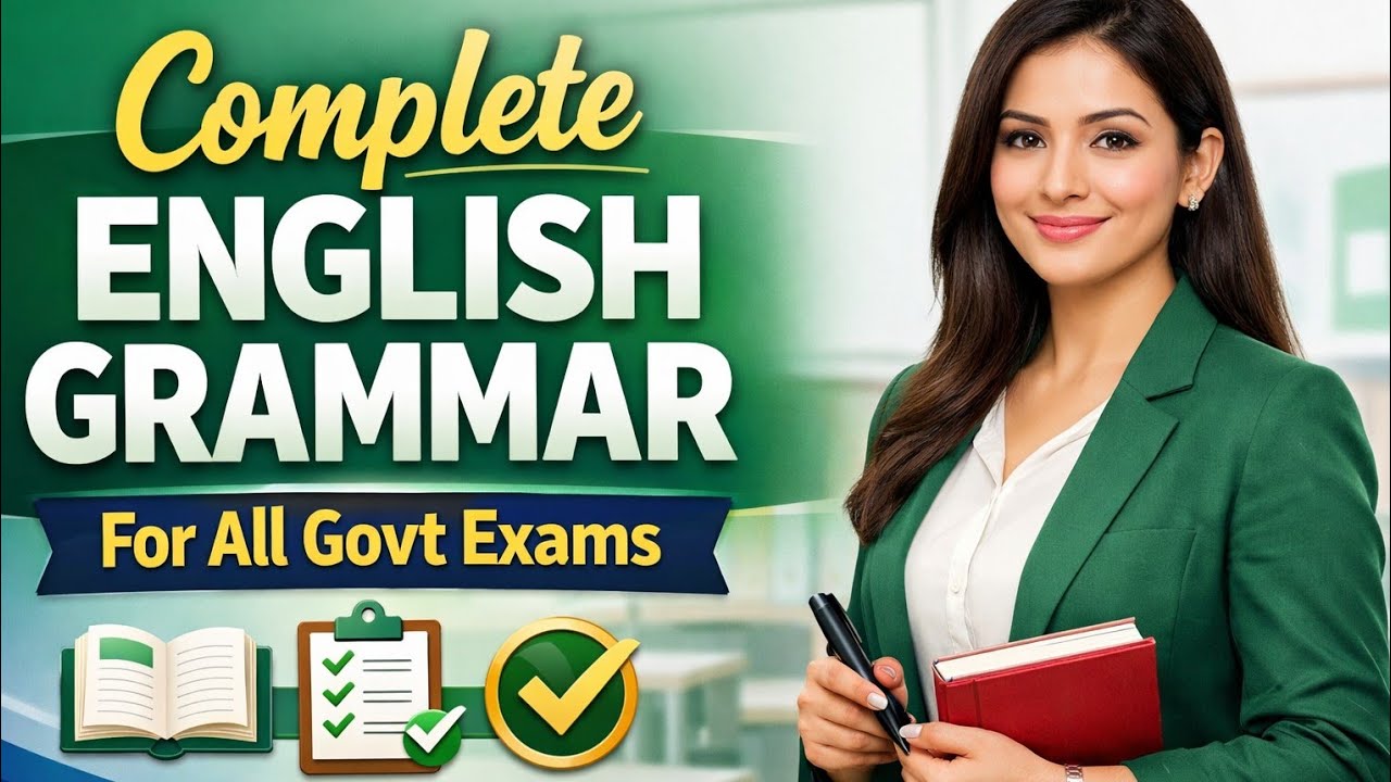 Complete English Grammar Course for Government Exams | Beginner to Expert | Miss Mono