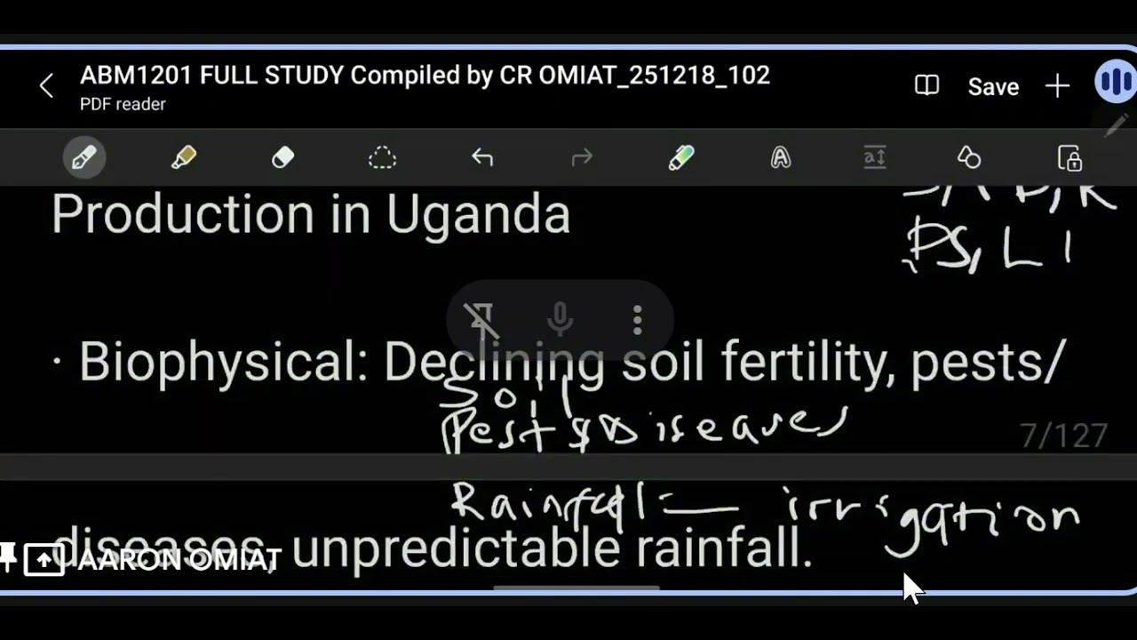 001 - PRINCIPLES OF AGRICULTURE | CROP CLASSIFICATION 