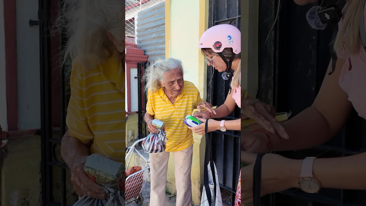AYUDAMOS a una SE&Ntilde;ORA CUBANA.As&iacute; fue su REACCI&Oacute;N. Mi vida en CUBA.CUBA HOY