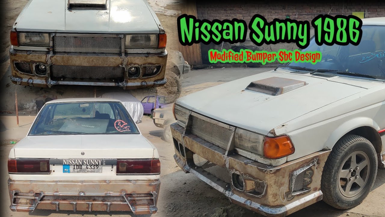 Nissan Sunny 1986 Modified Bumpers Design