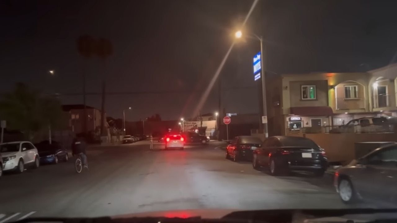 Los Angeles Figueroa Street Night Drive 4K HDR | Scenic Ride Along at 2:00 AM