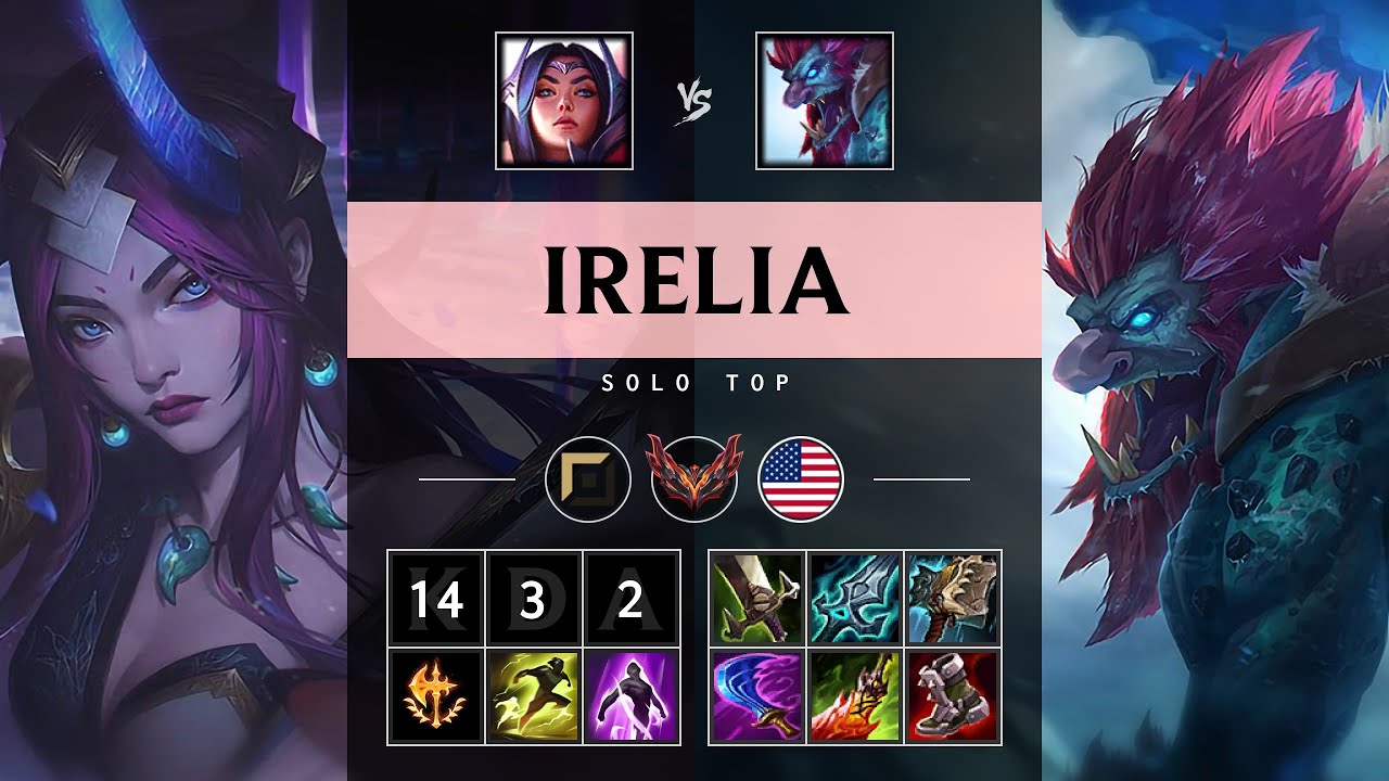 Irelia Top vs Trundle - NA Grandmaster Patch 25.09