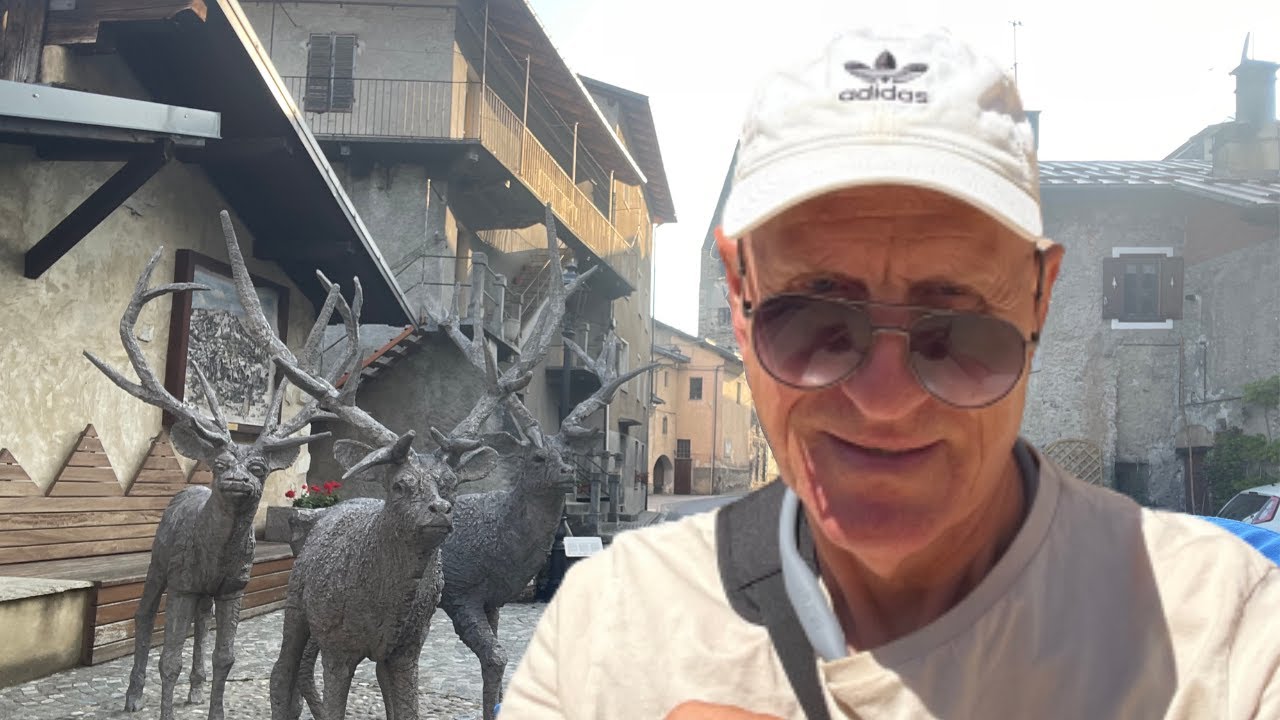 Jazda z WLOCH do FRANCJI ,przez miasteczka CUNEO i AISONE  oraz wioski w alpach francuskich. 4K