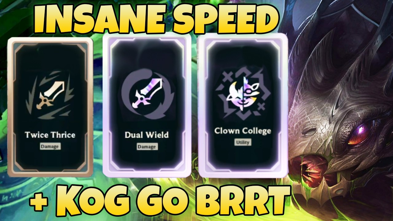 Kog'Maw with TONS OF ATTACK SPEED + ON HIT in 2v2v2v2 Arena - League of Legends
