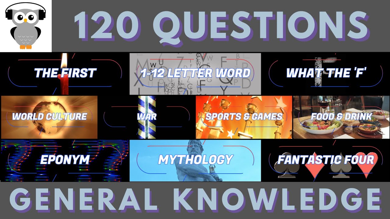 Mega Quiz General Knowledge Quiz Trivia | 120 Questions | 10 Rounds | Pub Quiz | Mega Quiz