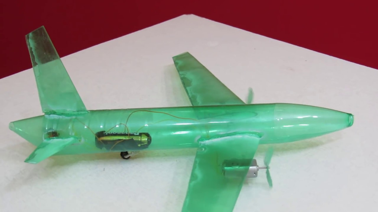 I Made a Mini Airplane - Small Plastic Bottle Airplane - Bi-engine Airplane