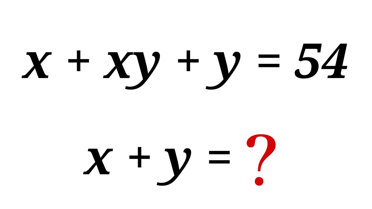 Nice Algebra Problem | Olympiad Math Question | You should be able to solve this