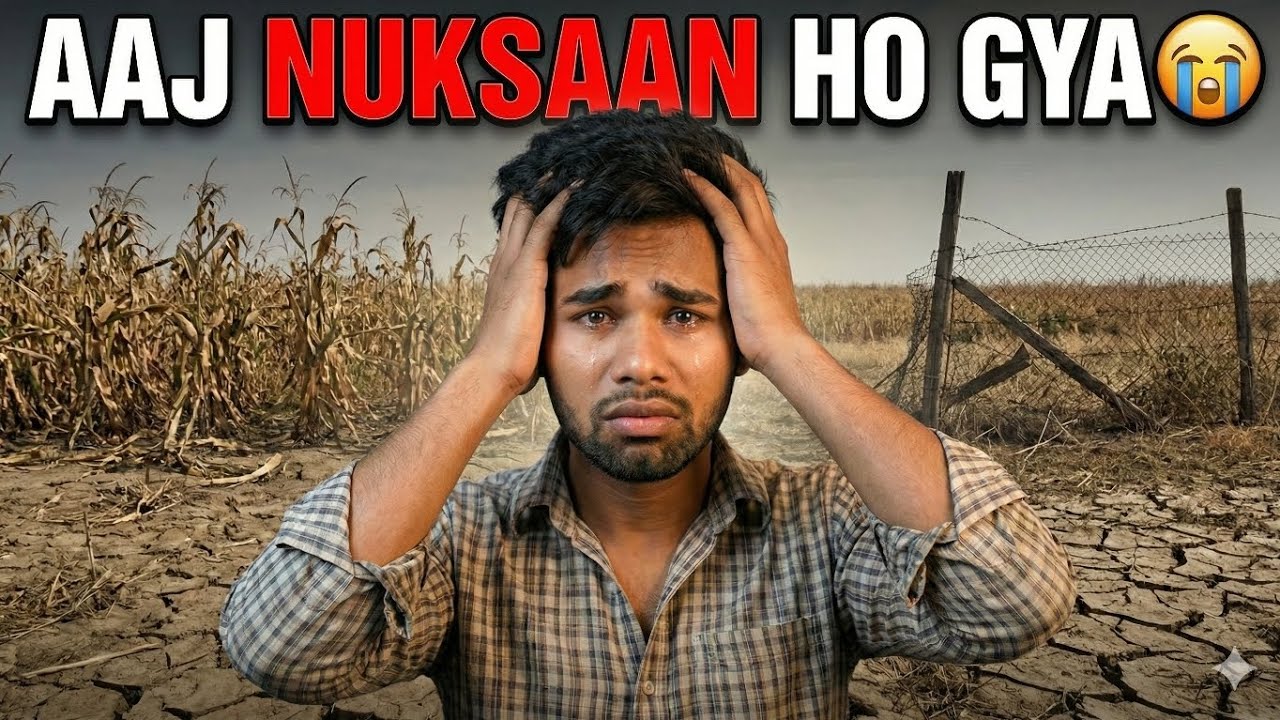 आज नुकसान हो गया 😭 |Farmer Ki Zindagi Ka Sach | Reality Vlog