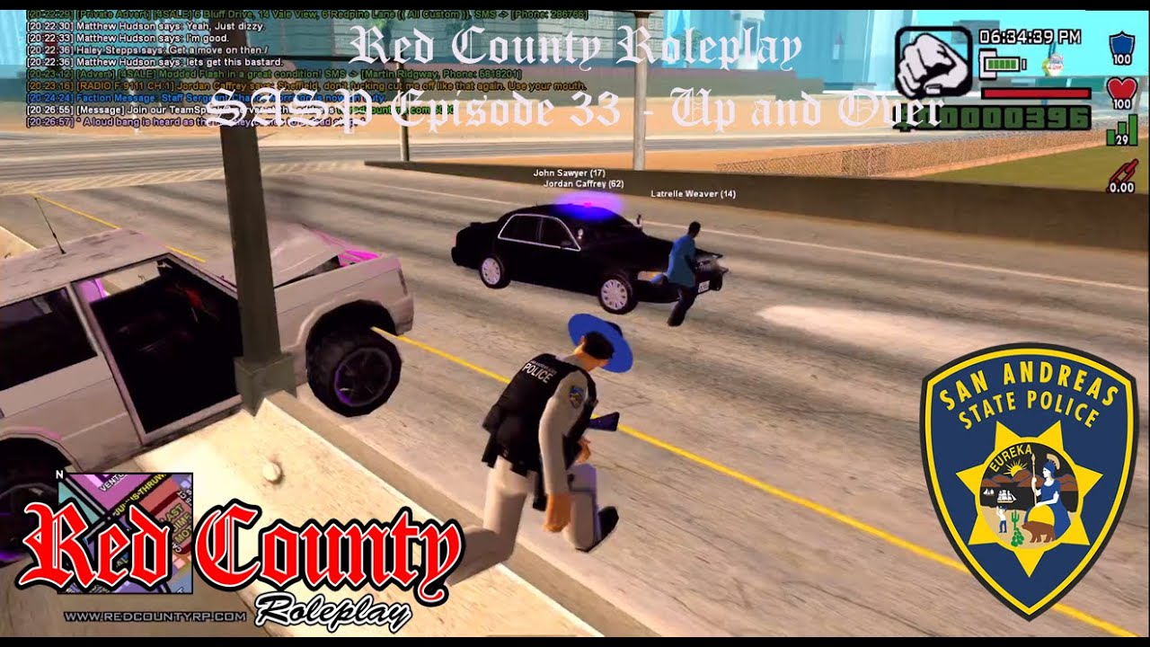 SAMP: Red County RP - SA State Police Ep 33 - Up and Over.