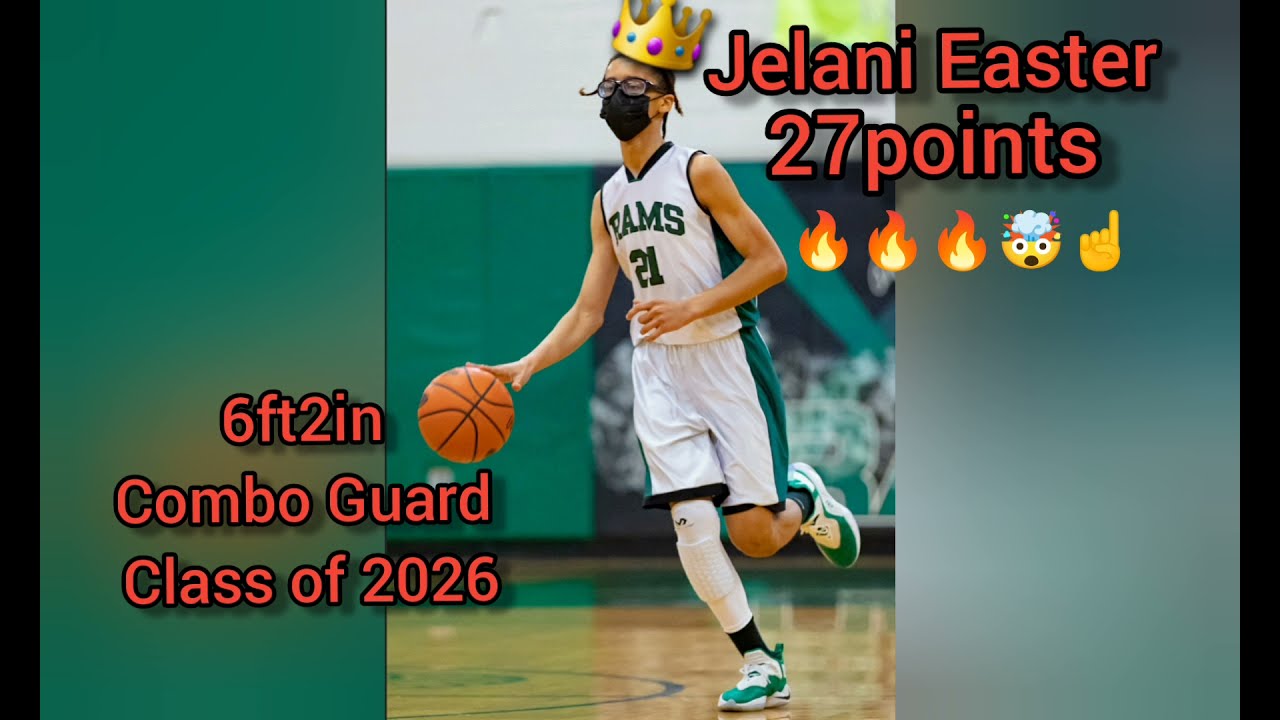 13year old Jelani Easter CRAZY 27point game. They can't stop him!!