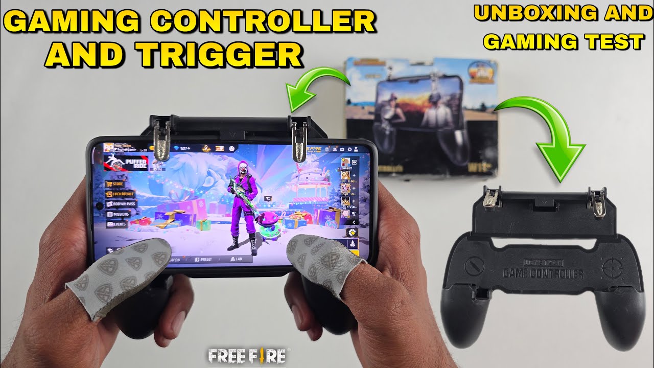 Mobile Gaming Controller And Trigger Unboxing And Gaming Test 