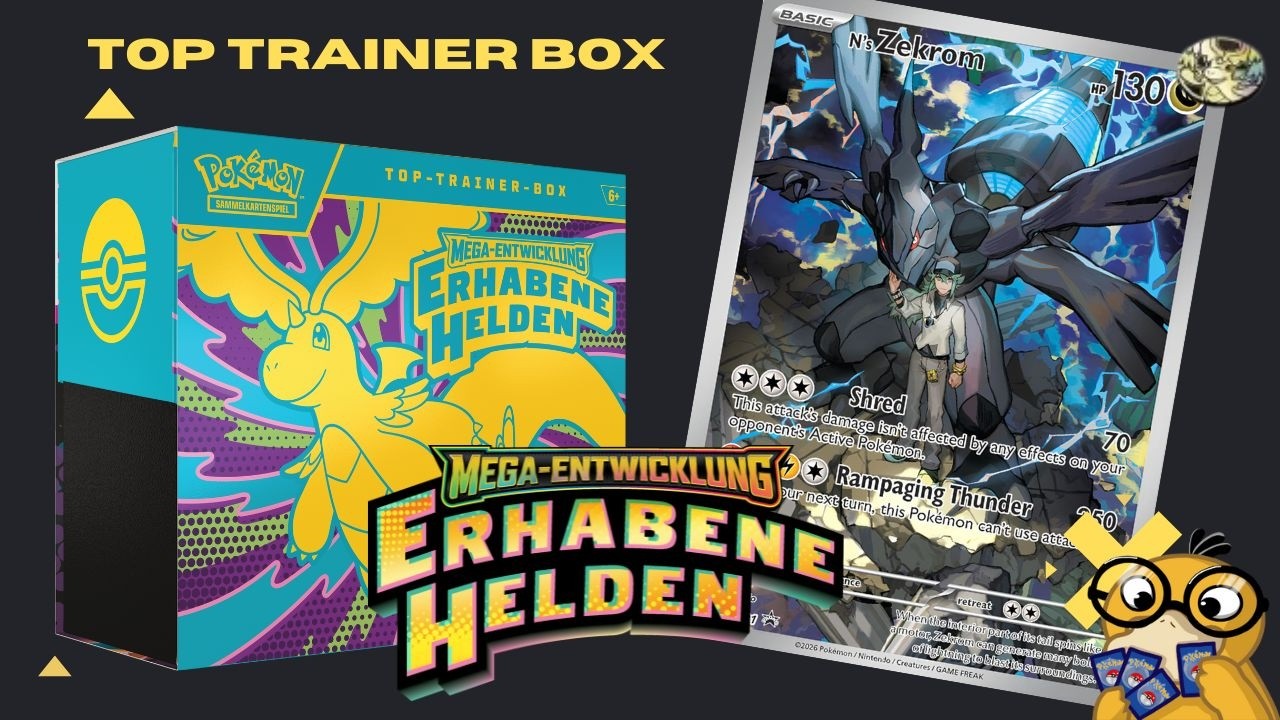 Erhabene Helden Top Trainer Box (TTB) - Booster Opening - Auf der Suche nach dem PokéPad & Enton