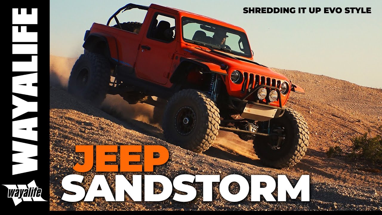 Jeep JL Wrangler Concept Truck SANDSTORM High Speed Desert Off Road Testing with EVO