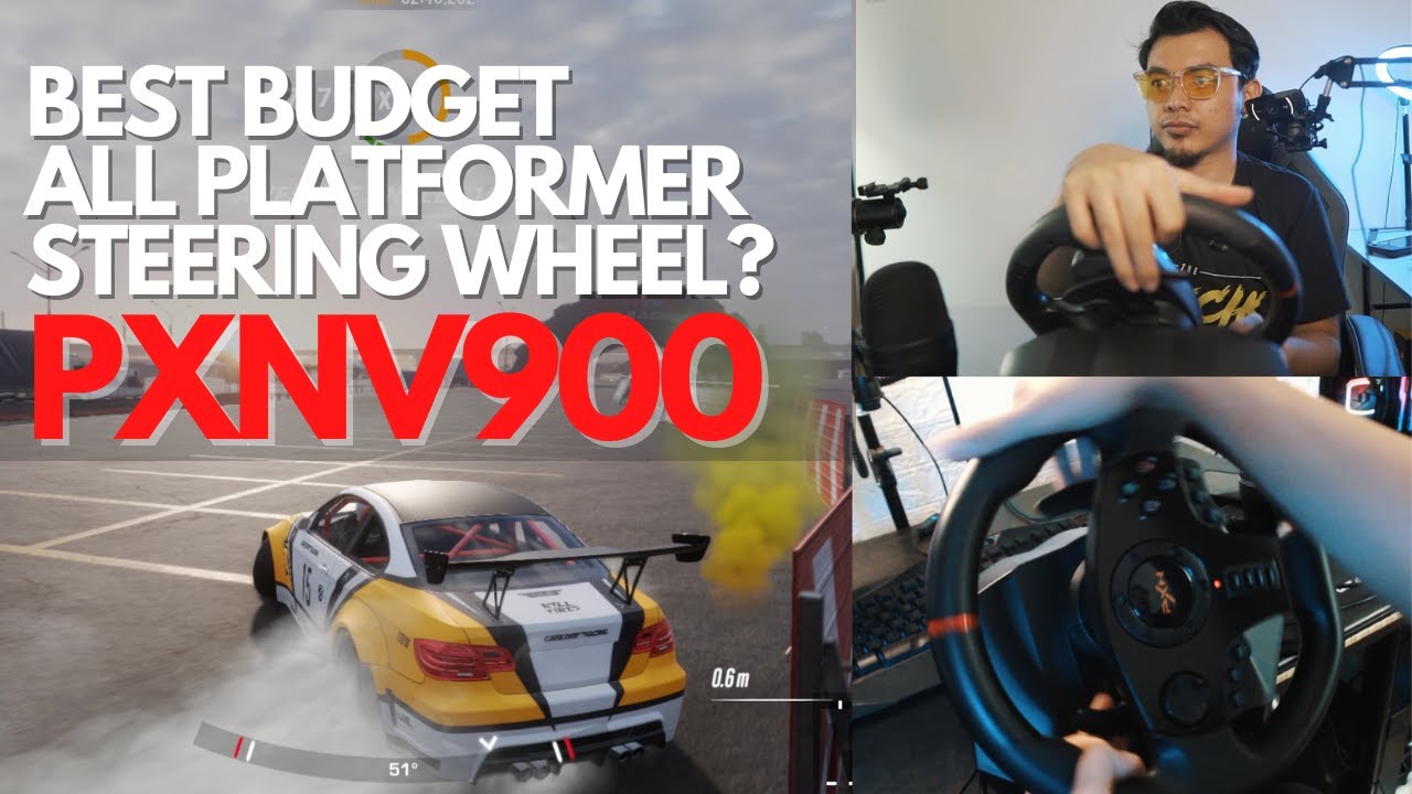 CHEAPEST STEERING WHEEL IN 2021? PXN V900 REVIEW AND GAME TEST