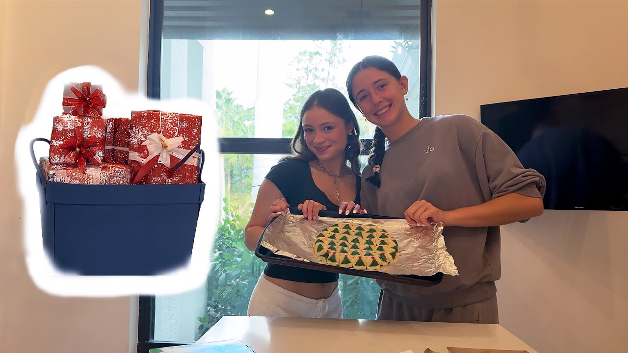 Making a Gift Basket & Cookie Cake to surprise Kai