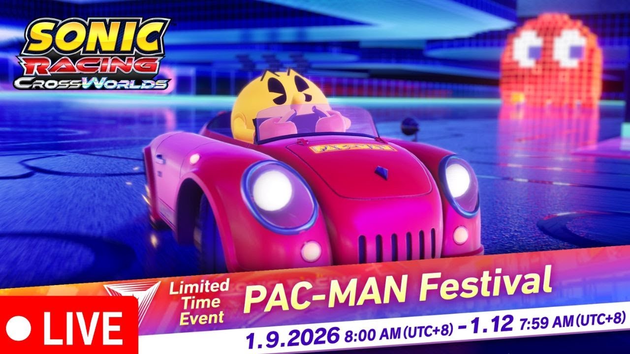 Sonic Racing: Crossworlds Live! - Pac-Man Festival!