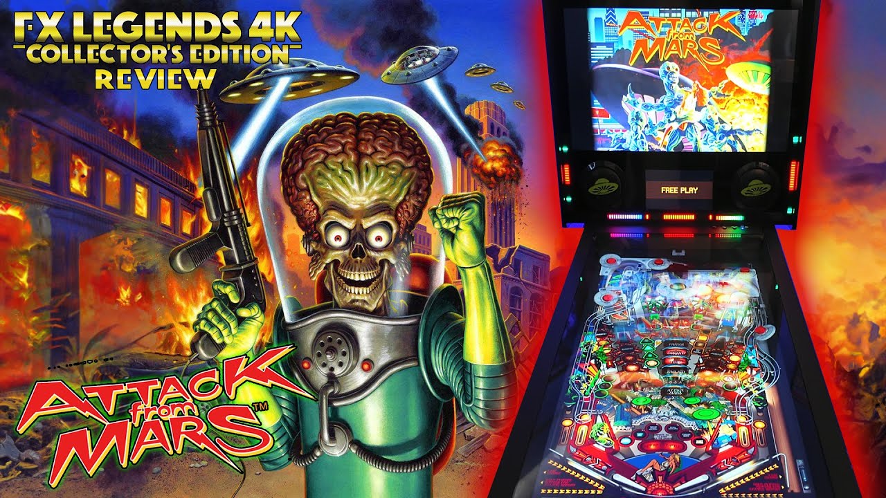 Обзор Legends Pinball 4K Attack From Mars!