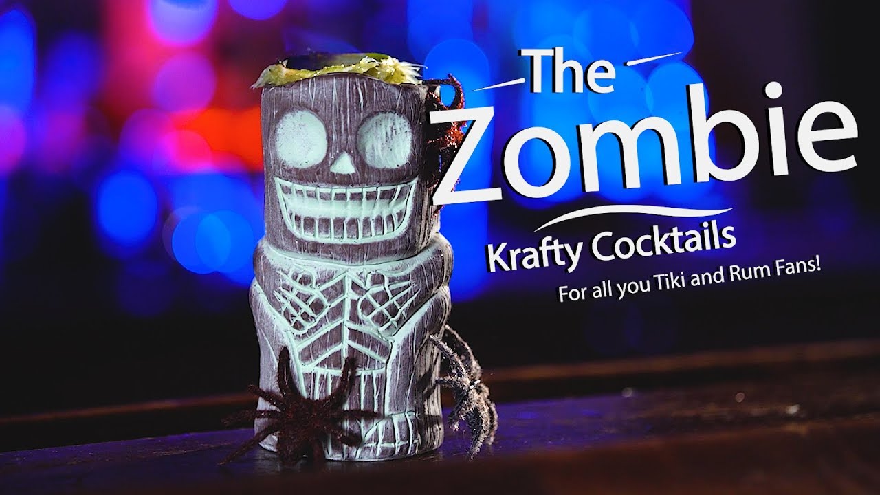 How to Make a Zombie!  Best Tiki Drinks by Krafty Cocktails!