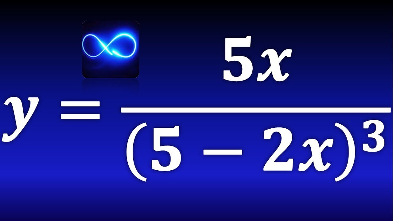 Derivada de una división de funciones, con exponente (Regla de cociente)