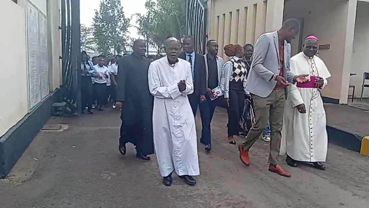 NAROK TOWN WORD HON. DOUGLAS MASIKONDE WITH REV. BISHOP JOHN  AT MAASAI MARA UNIVERSITY 