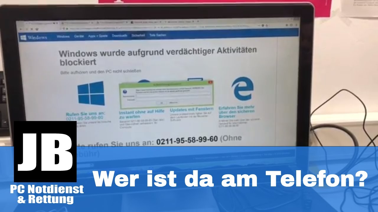 ☏Telefon Prank ☏ Windows wurde aufgrund verdächtiger Aktivitäten blockiert. Wer ist da am Telefon??