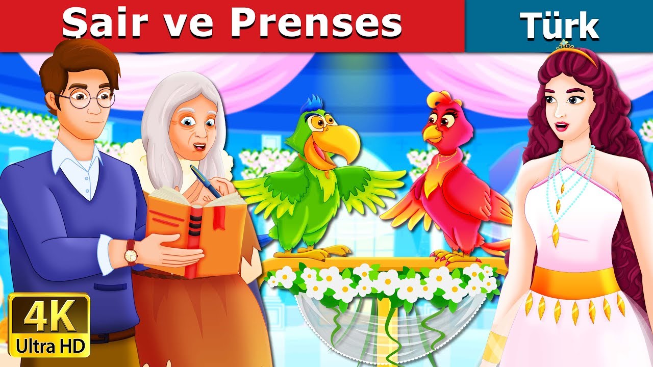 Şair ve Prenses | The Poet and The Princess Story in Turkish | Turkish Fairy Tales